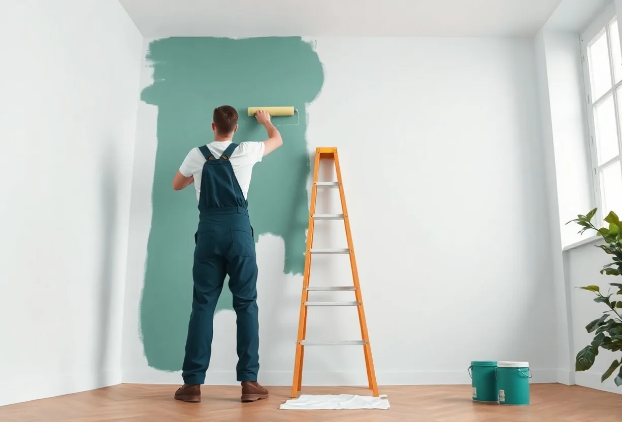 Peintre Chevilly-Larue 94550 en intervention sur un chantier